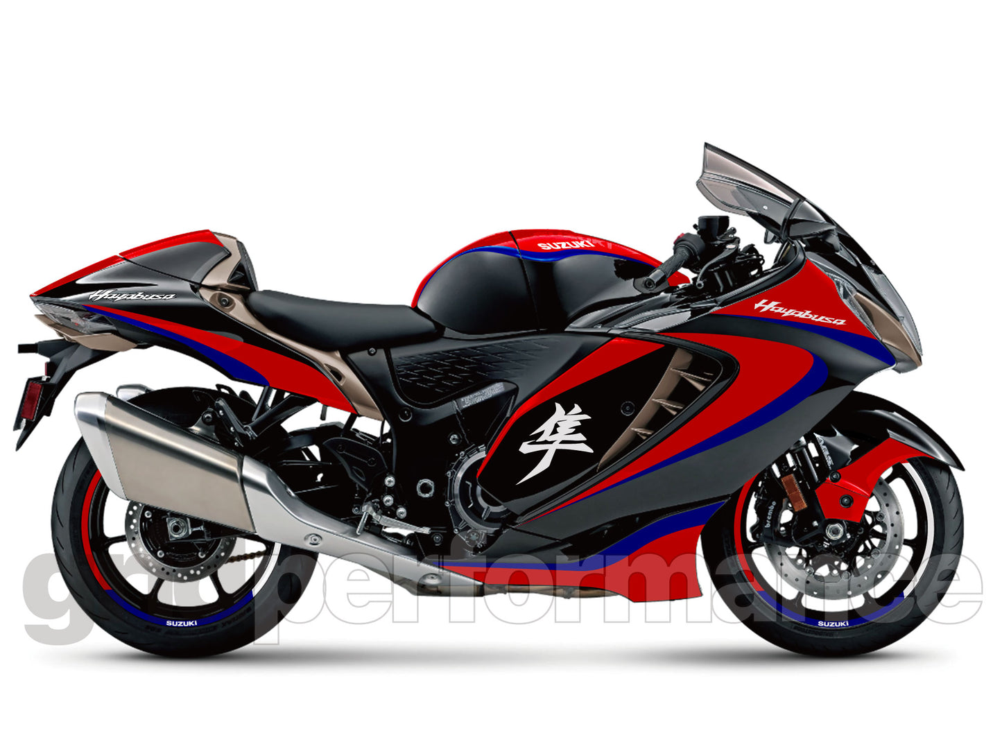 HAYABUSA Graphic Panel Decal Kit (2-1)