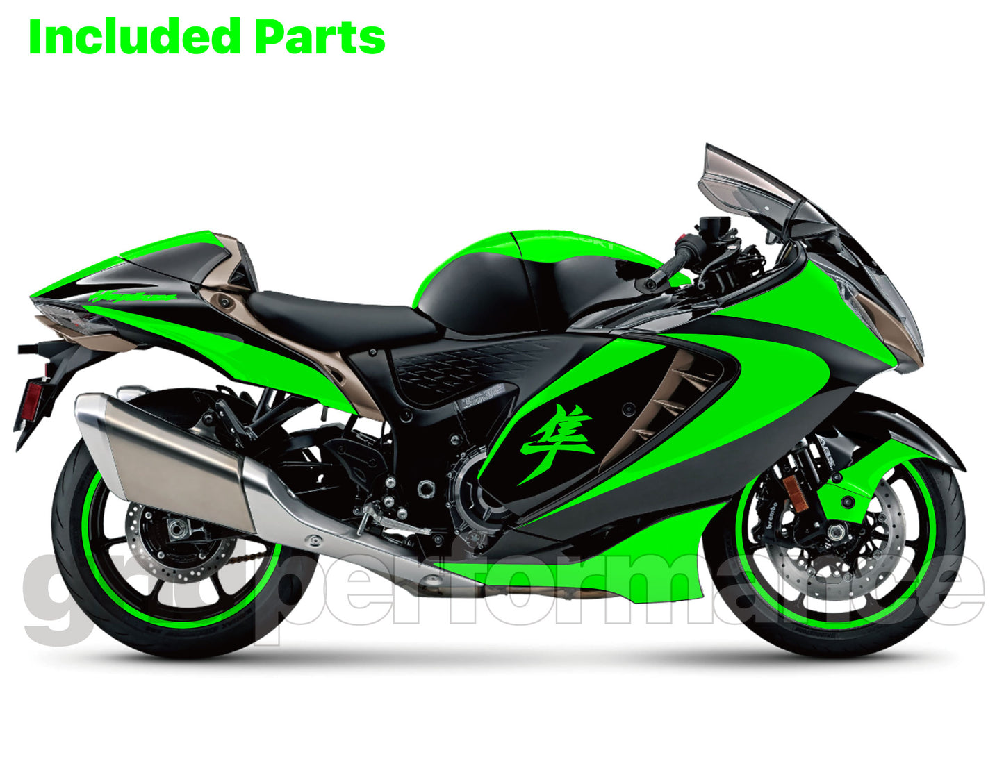 HAYABUSA Graphic Panel Decal Kit (2-2)