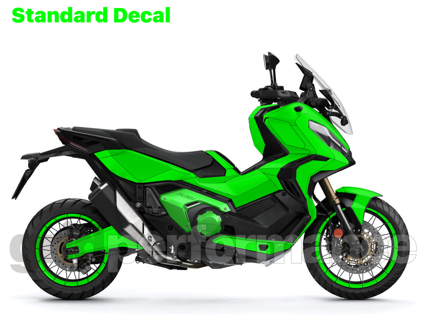 HONDA X-ADV 750 Graphic Full Decal Sticker Kit (1-2.Red B Forged carbon)