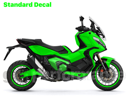 HONDA X-ADV 750 Graphic Full Decal Sticker Kit (1-2.Red B Forged carbon)