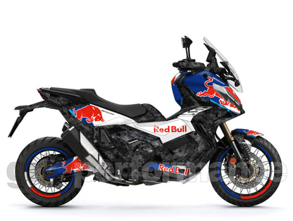 HONDA X-ADV 750 Graphic Full Decal Sticker Kit (1-1.Red B Forged carbon)