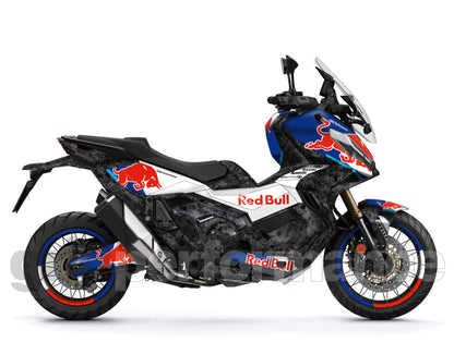 HONDA X-ADV 750 Graphic Full Decal Sticker Kit (1-1.Red B Forged carbon)