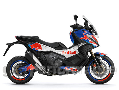 HONDA X-ADV 750 Graphic Full Decal Sticker Kit (1-1.Red B Forged carbon)