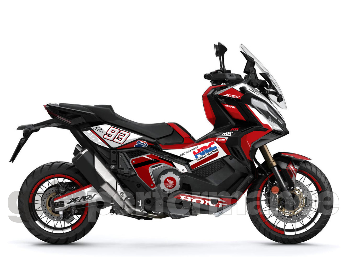 HONDA X-ADV 750 Graphic Full Decal Sticker Kit (2-1.HR carbon)