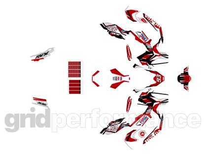 HONDA X-ADV 750 Graphic Full Decal Sticker Kit (2-1.HR carbon)