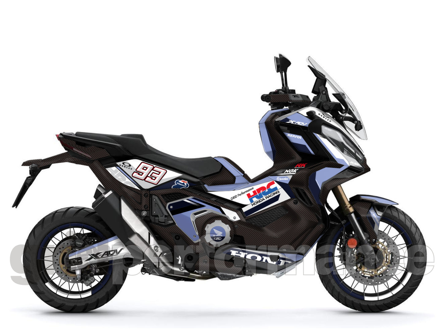 HONDA X-ADV 750 Graphic Full Decal Sticker Kit (2-3.HR carbon)