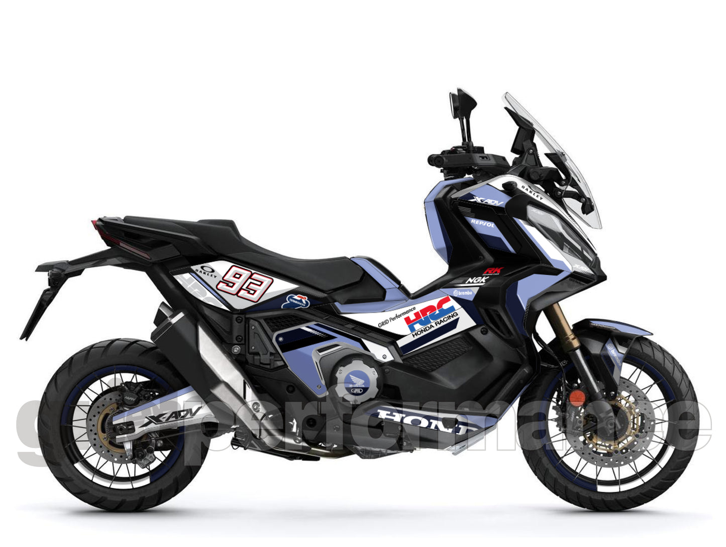 HONDA X-ADV 750 Graphic Full Decal Sticker Kit (2-3.HR carbon)