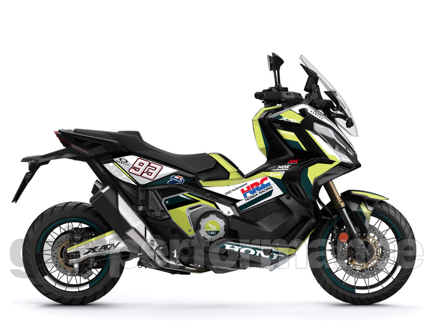 HONDA X-ADV 750 Graphic Full Decal Sticker Kit (2-4.HR carbon)