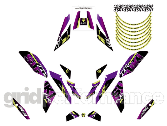 SUZUKI GSX-S1000 Graphic Decal Sticker Kit (tiktok.@Carbonrocket)