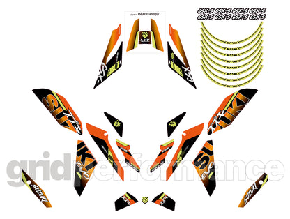 SUZUKI GSX-S1000 Graphic Decal Sticker Kit (2-5.EVO)