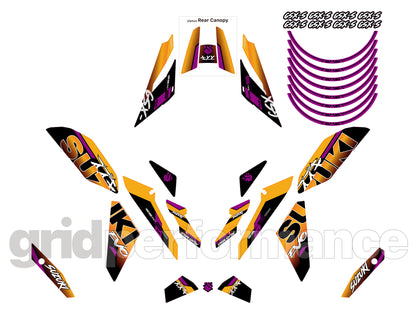 SUZUKI GSX-S1000 Graphic Decal Sticker Kit (2-8.EVO)
