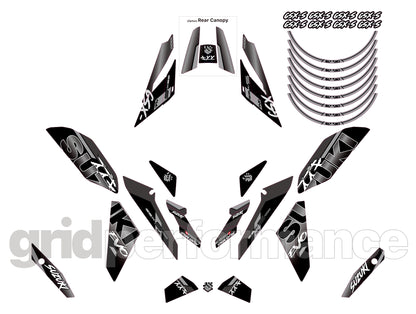 SUZUKI GSX-S1000 Graphic Decal Sticker Kit (2-9.EVO)