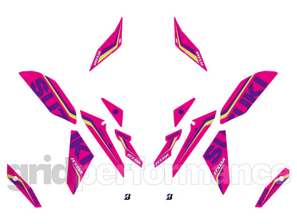 SUZUKI GSX-S1000 Graphic Decal Sticker Kit (3-4.ECSTAR)
