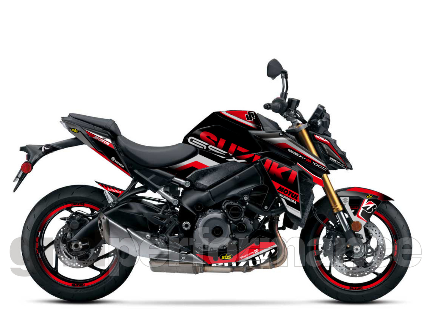 SUZUKI GSX-S1000 Graphic Decal Sticker Kit (4-1)