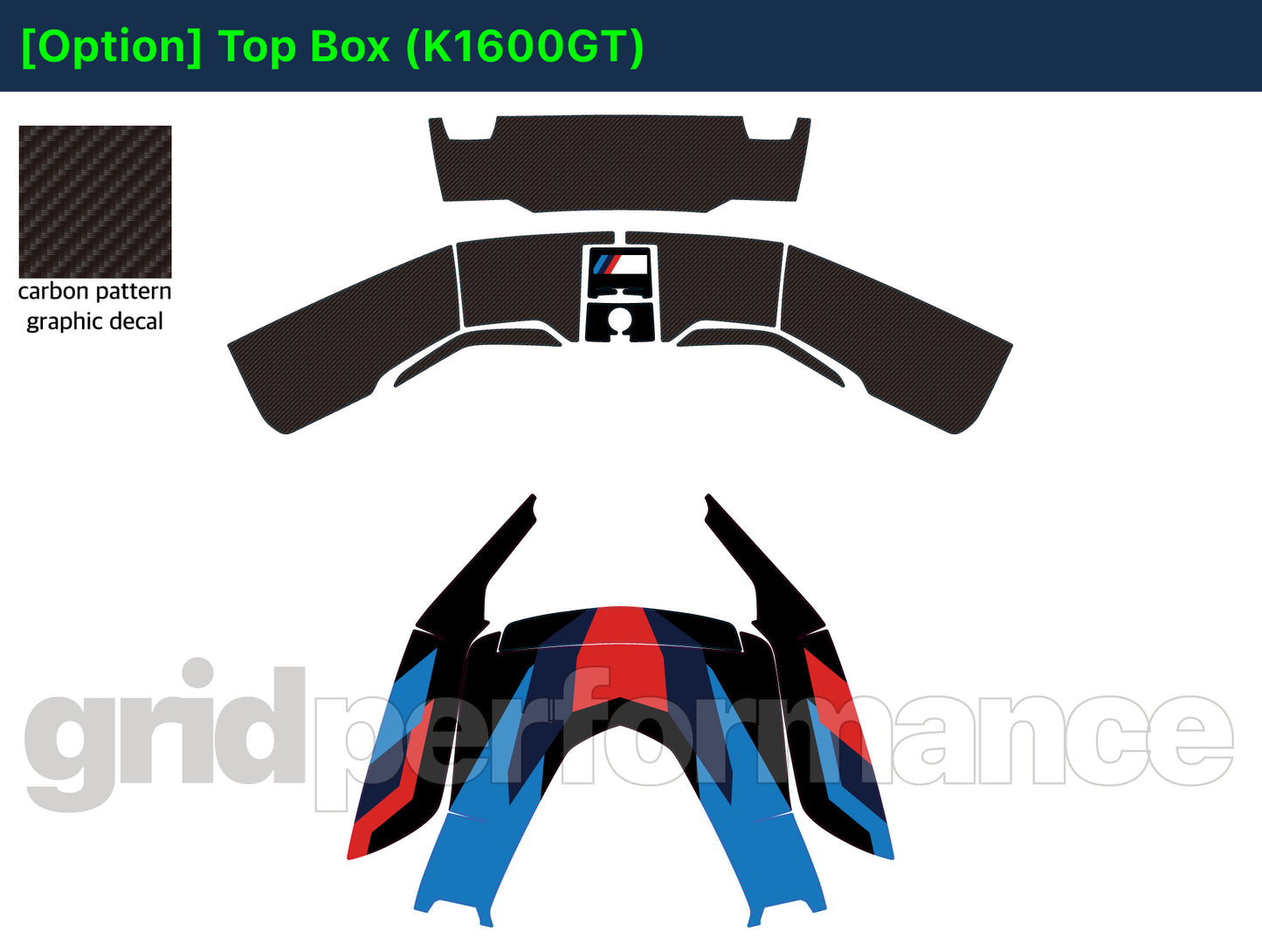 Motorcycle Fairing Decal Kit – For 2022~ BMW K1600GTL, K1600GT Type (1-1.MM)