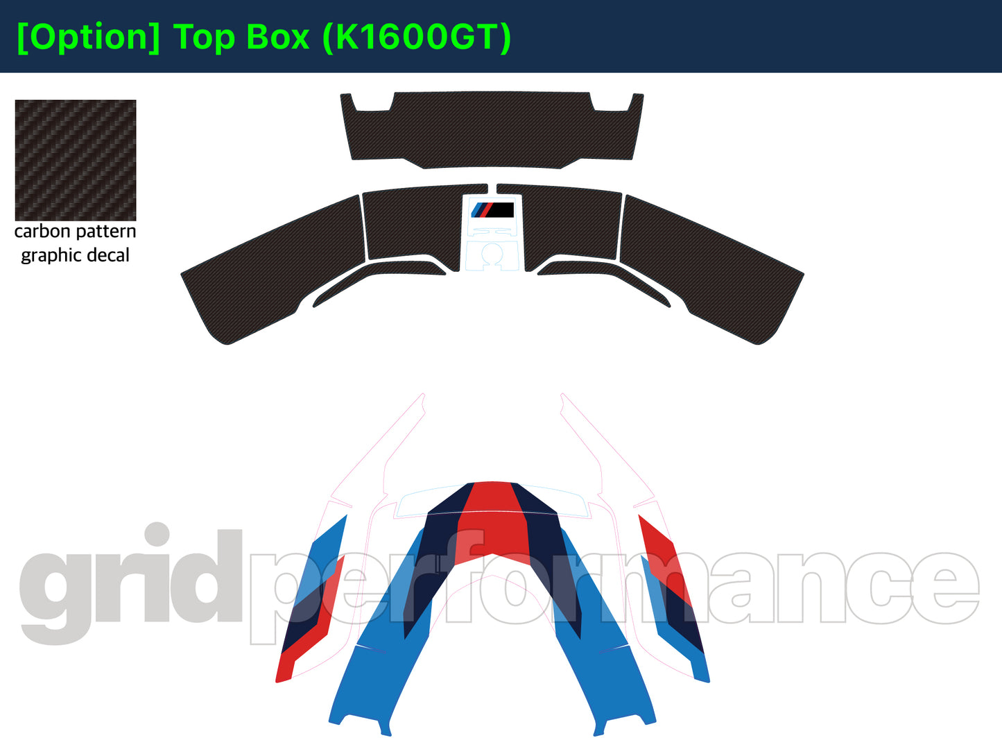 Motorcycle Fairing Decal Kit – For 2022~ BMW K1600GTL, K1600GT Type (1-2.MM)