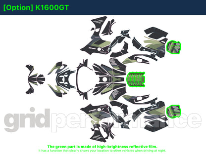 Motorcycle Fairing Decal Kit – For 2022~ BMW K1600GTL, K1600GT Type (1-3.MM)