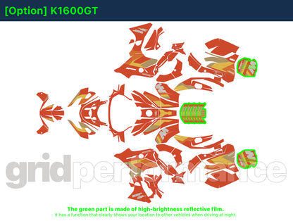 Motorcycle Fairing Decal Kit – For 2022~ BMW K1600GTL, K1600GT Type (1-5.MM)