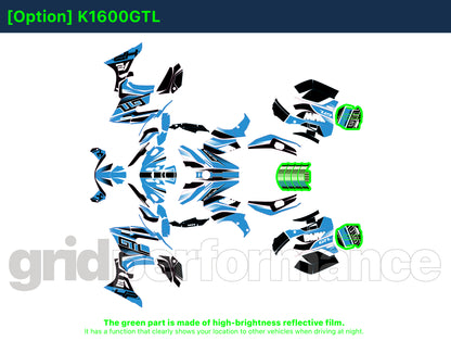 Motorcycle Fairing Decal Kit – For 2022~ BMW K1600GTL, K1600GT Type (2-1)