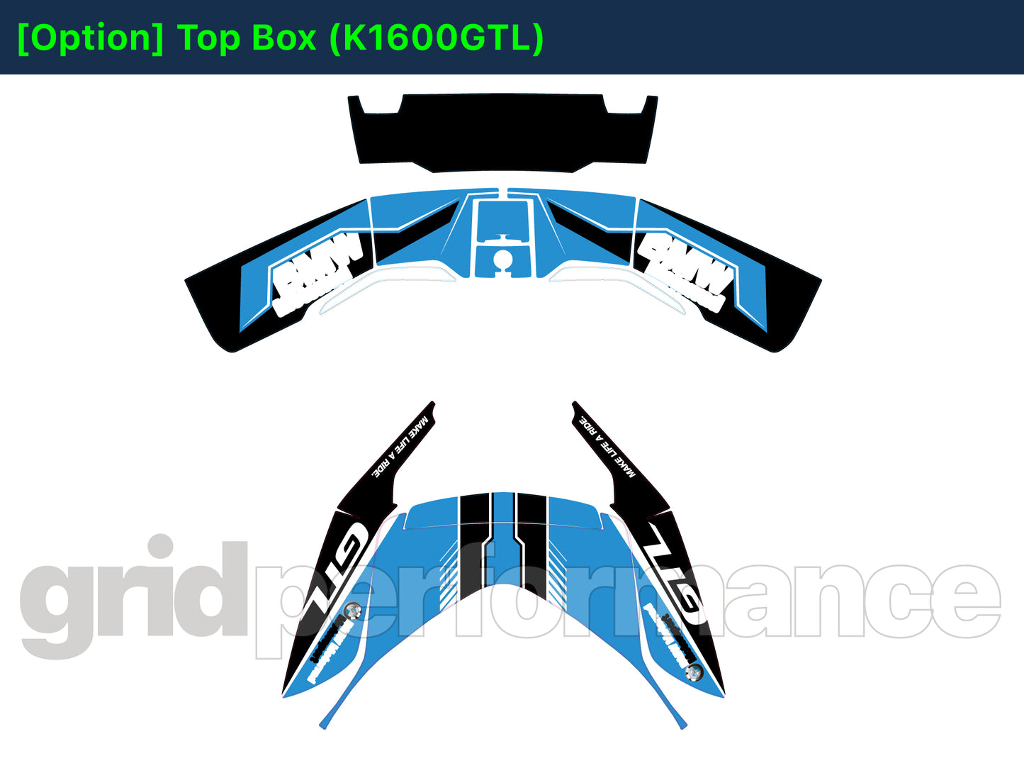 Motorcycle Fairing Decal Kit – For 2022~ BMW K1600GTL, K1600GT Type (2-1)