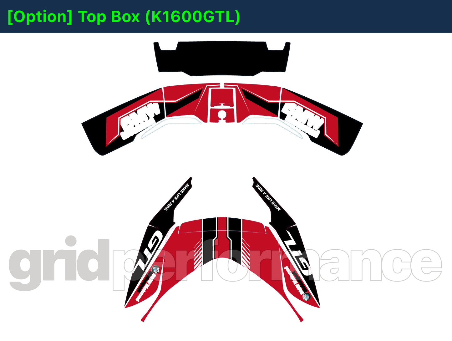 Motorcycle Fairing Decal Kit – For 2022~ BMW K1600GTL, K1600GT Type (2-2)