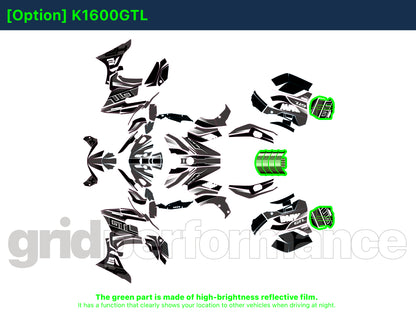 Motorcycle Fairing Decal Kit – For 2022~ BMW K1600GTL, K1600GT Type (2-3)