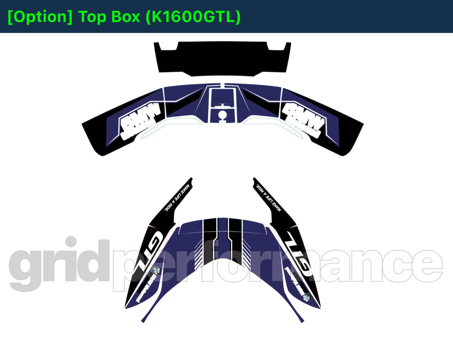 Motorcycle Fairing Decal Kit – For 2022~ BMW K1600GTL, K1600GT Type (2-4)