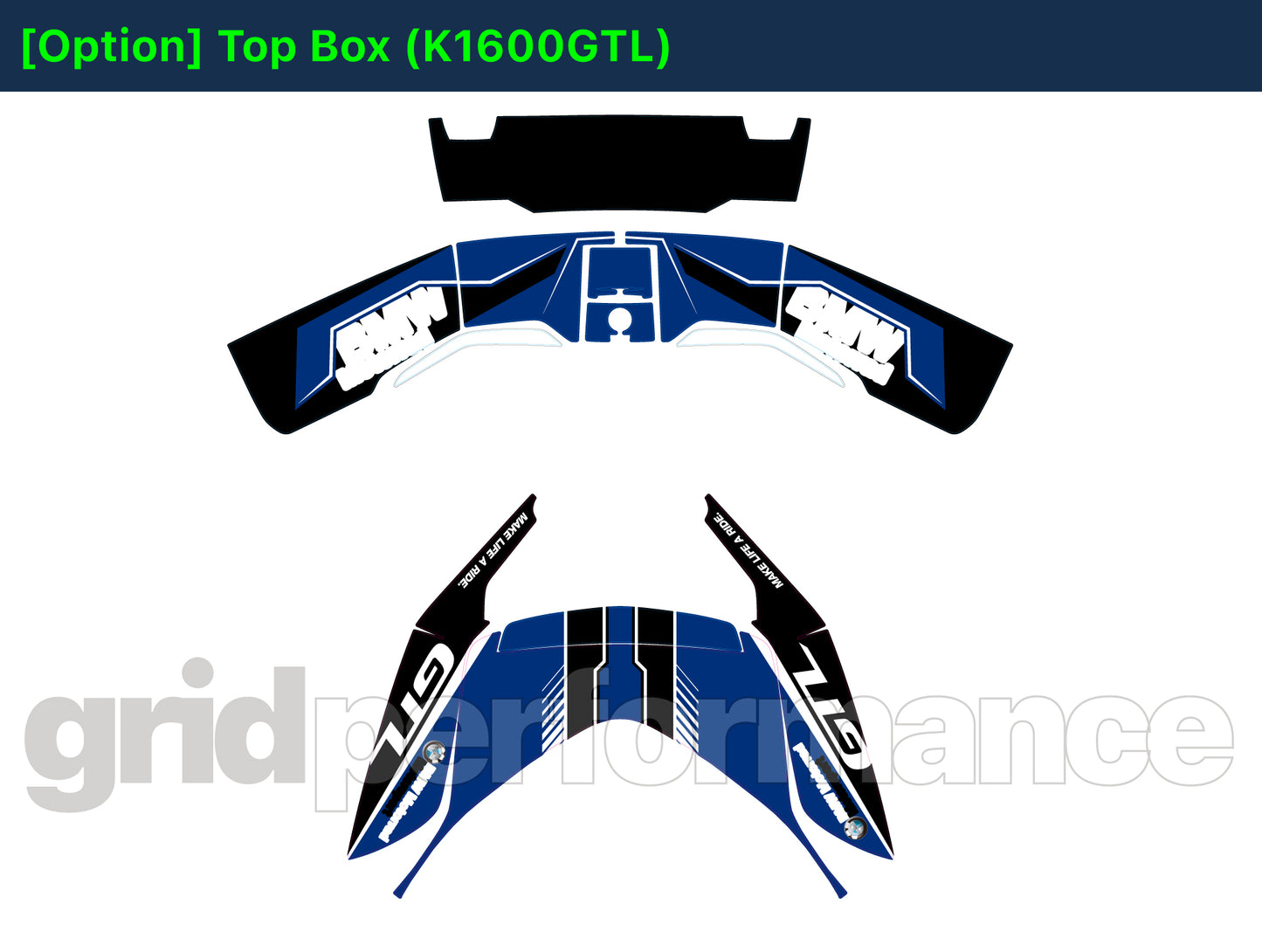 Motorcycle Fairing Decal Kit – For 2022~ BMW K1600GTL, K1600GT Type (2-5)