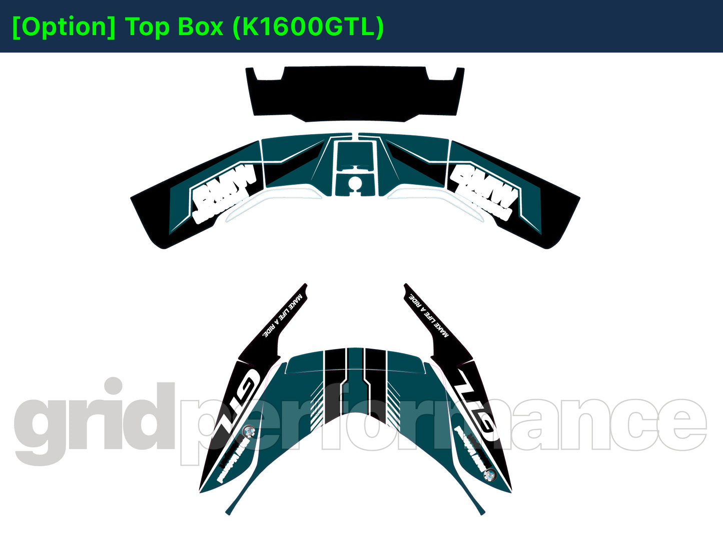 Motorcycle Fairing Decal Kit – For 2022~ BMW K1600GTL, K1600GT Type (2-6)