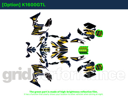 Motorcycle Fairing Decal Kit – For 2022~ BMW K1600GTL, K1600GT Type (2-8)