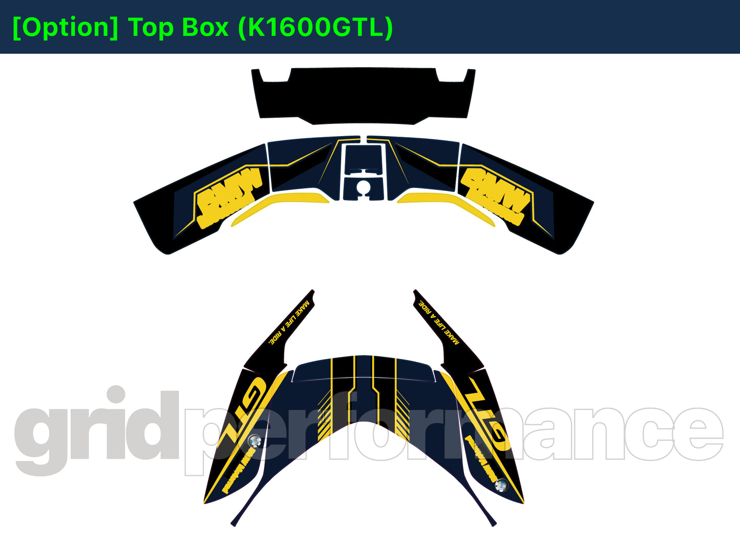 Motorcycle Fairing Decal Kit – For 2022~ BMW K1600GTL, K1600GT Type (2-8)