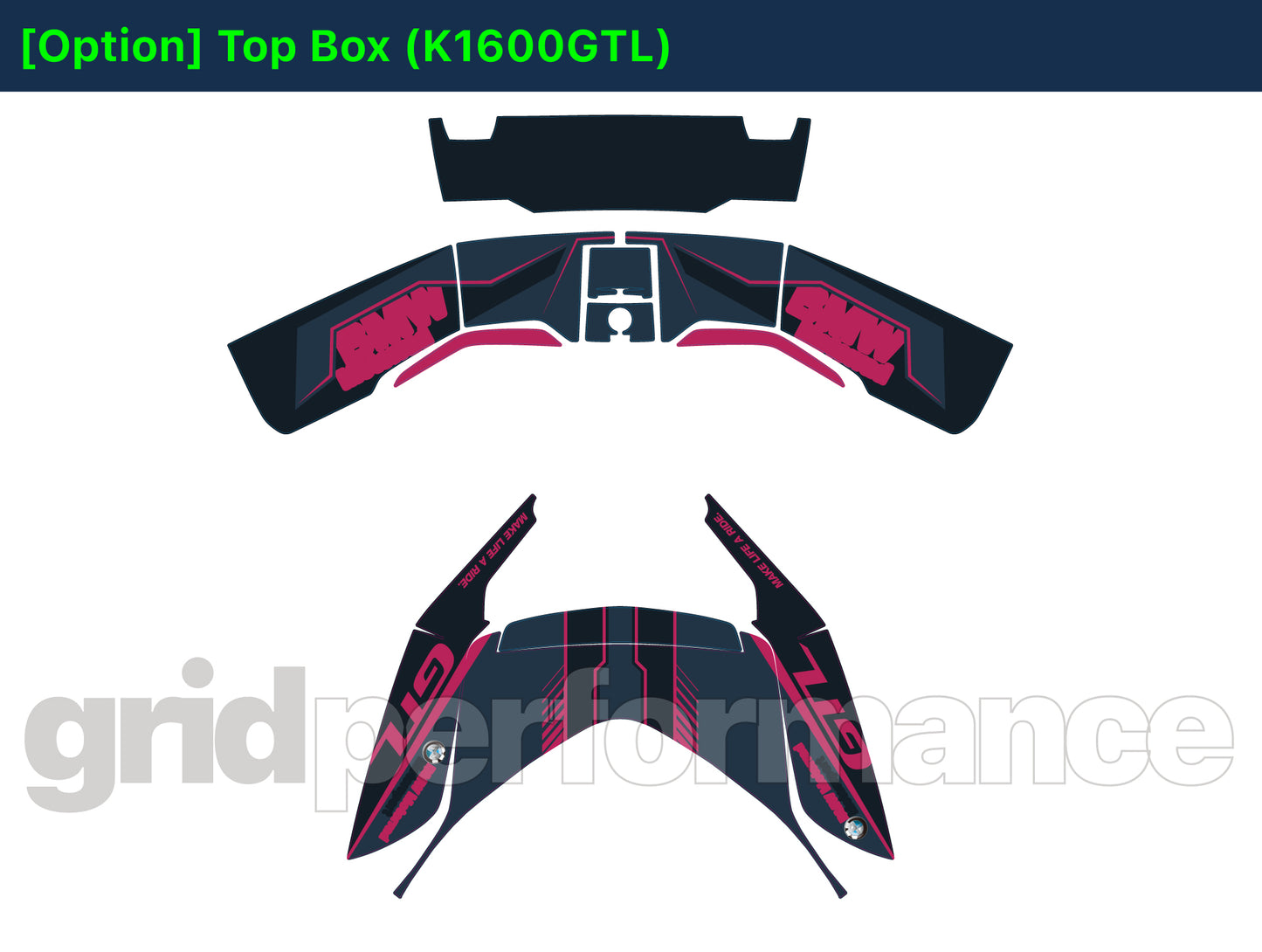 Motorcycle Fairing Decal Kit – For 2022~ BMW K1600GTL, K1600GT Type (2-9)