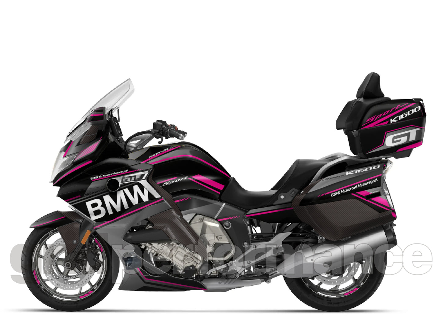 BMW K1600GTL, K1600GT Graphic Full Decal Kit (3-4)