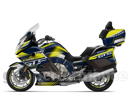 BMW K1600GTL, K1600GT Graphic Full Decal Kit (4-1)