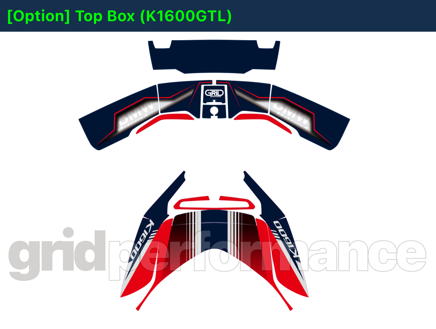 BMW K1600GTL, K1600GT Graphic Full Decal Kit (4-2)