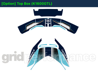 BMW K1600GTL, K1600GT Graphic Full Decal Kit (4-3)