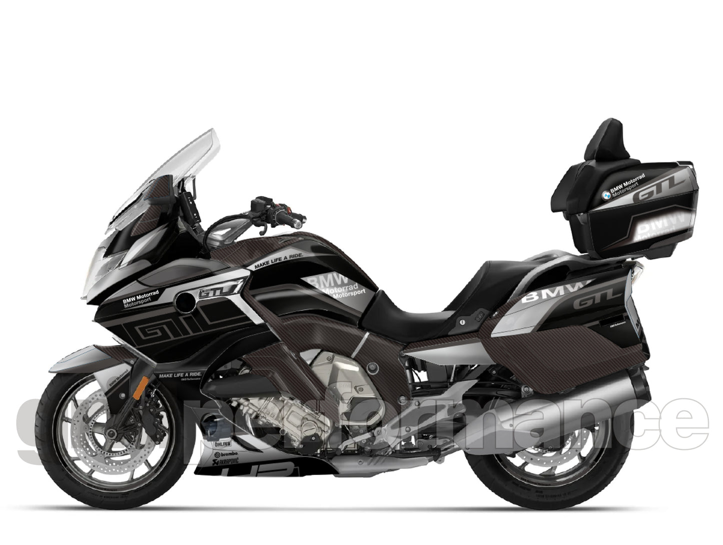 BMW K1600GTL, K1600GT Graphic Full Decal Kit (5-3)