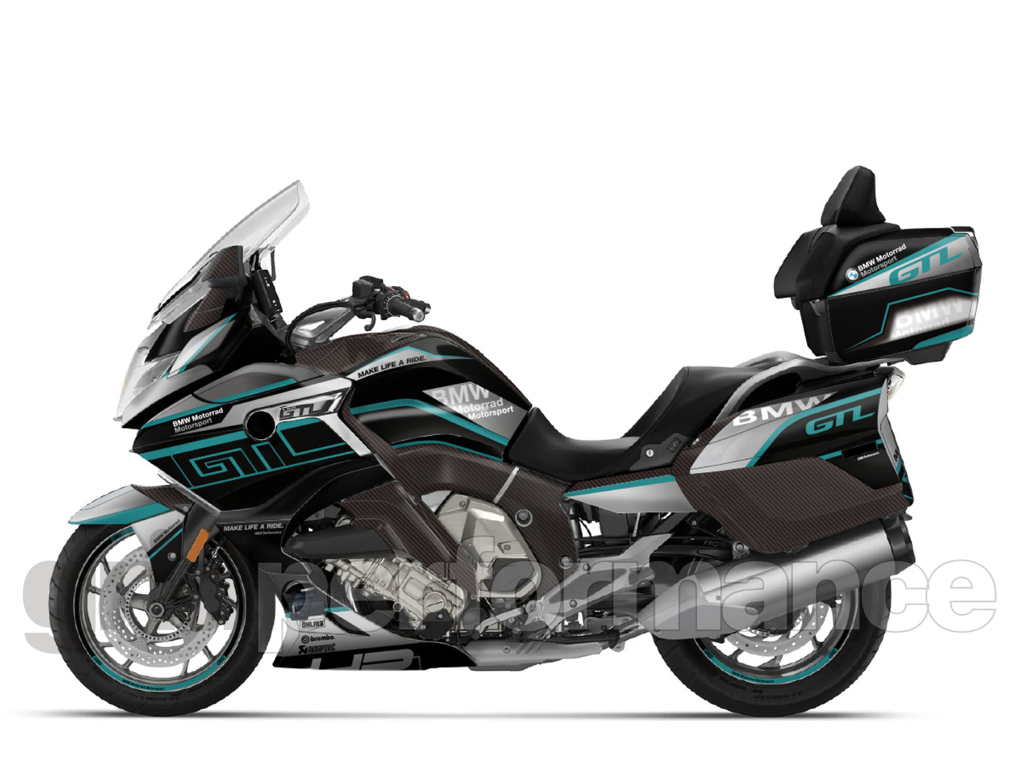 BMW K1600GTL, K1600GT Graphic Full Decal Kit (5-4)