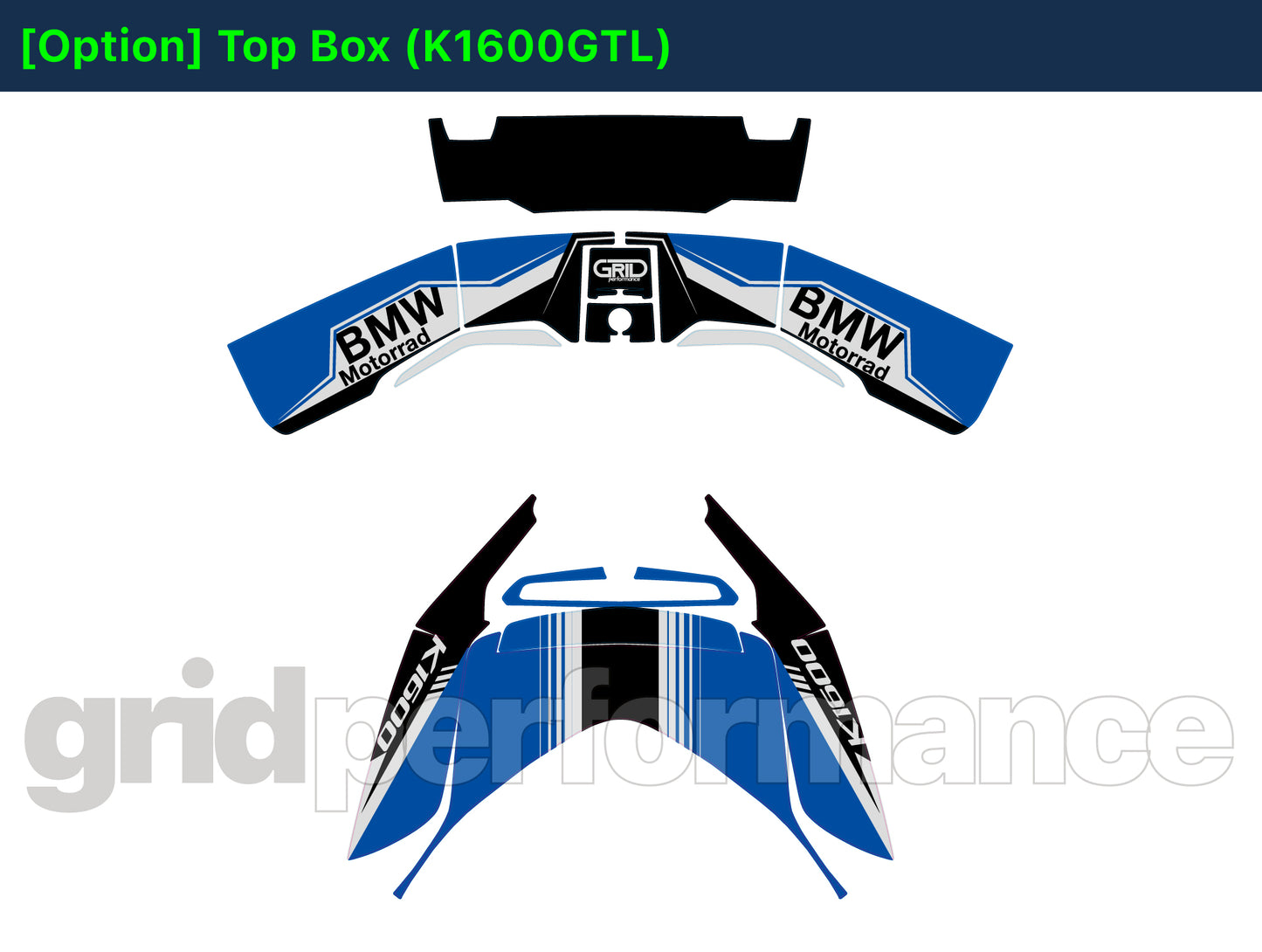 BMW K1600GTL, K1600GT Graphic Full Decal Kit (6-1.GTS)