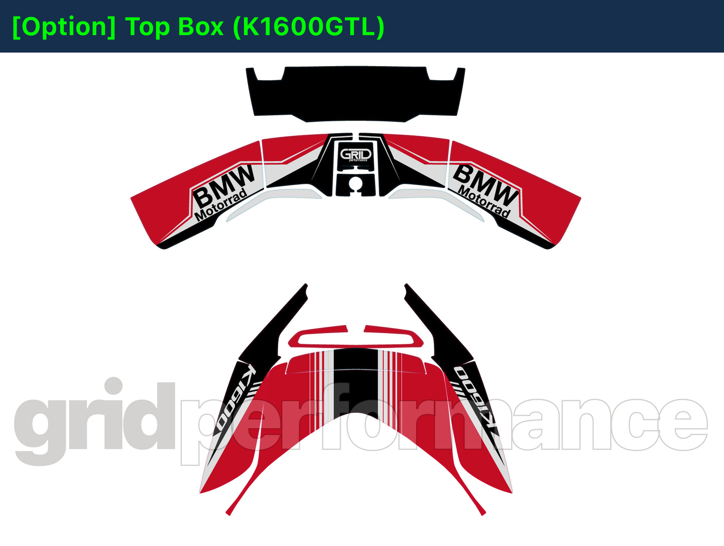 BMW K1600GTL, K1600GT Graphic Full Decal Kit (6-2.GTS)
