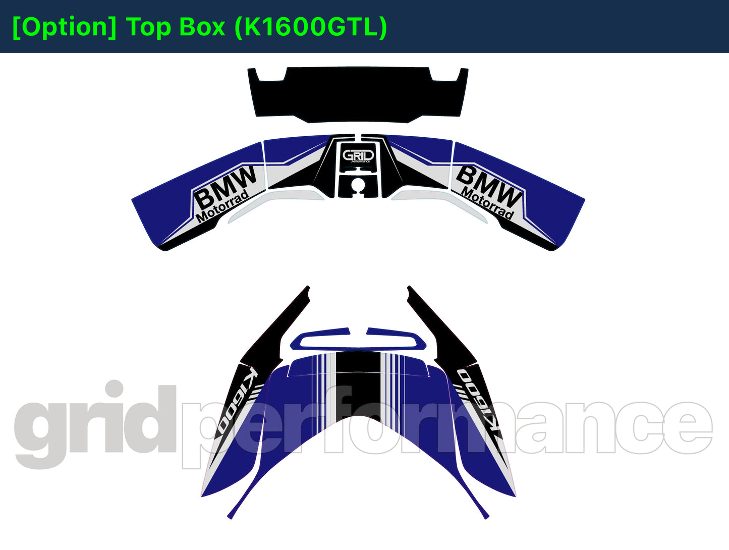 BMW K1600GTL, K1600GT Graphic Full Decal Kit (6-3.GTS)