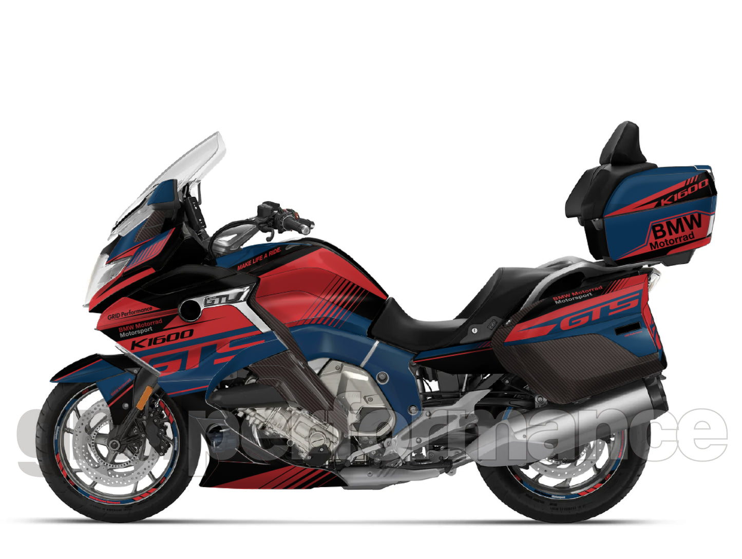 BMW K1600GTL, K1600GT Graphic Full Decal Kit (6-4.GTS)