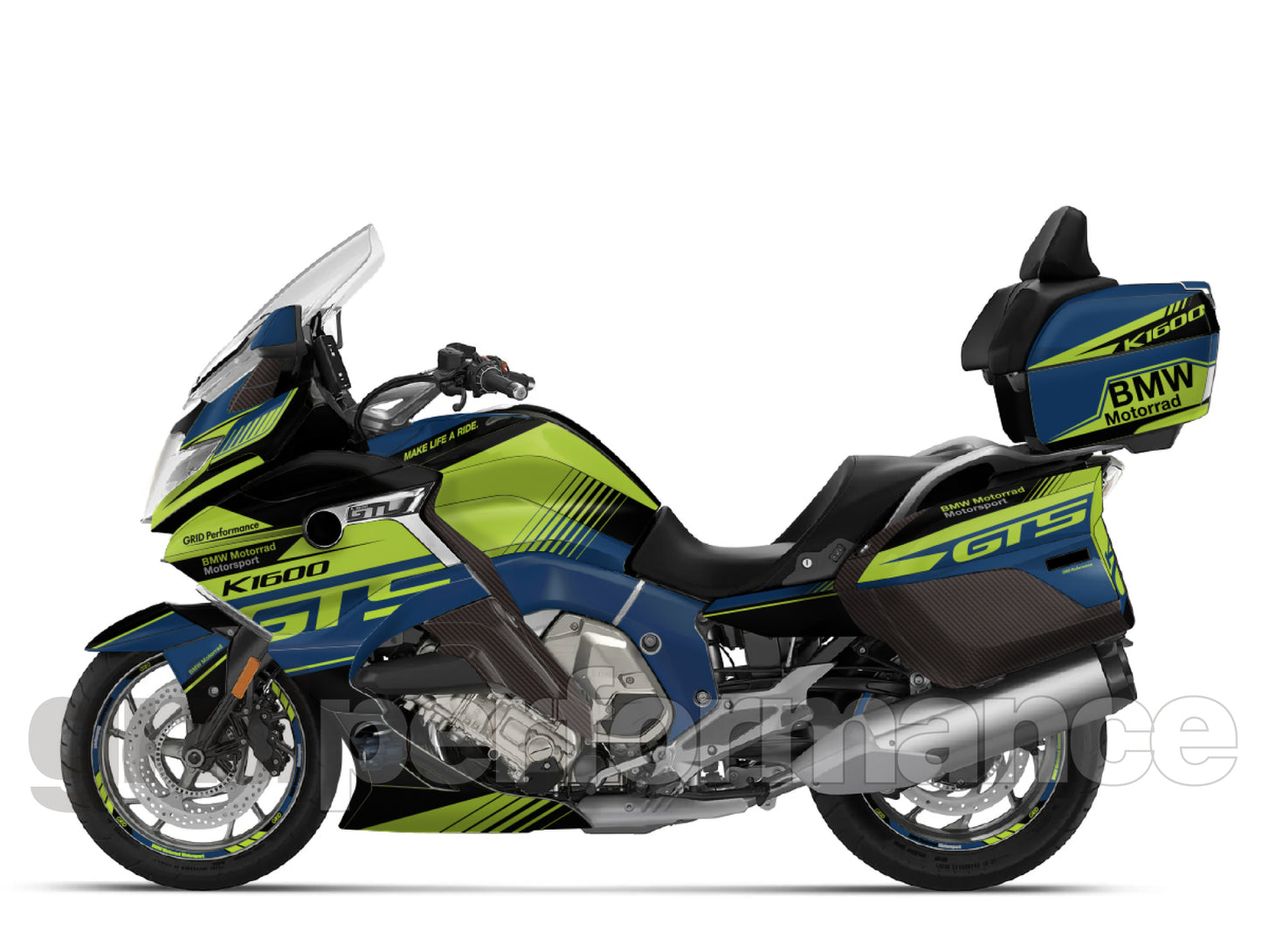 BMW K1600GTL, K1600GT Graphic Full Decal Kit (6-5.GTS)