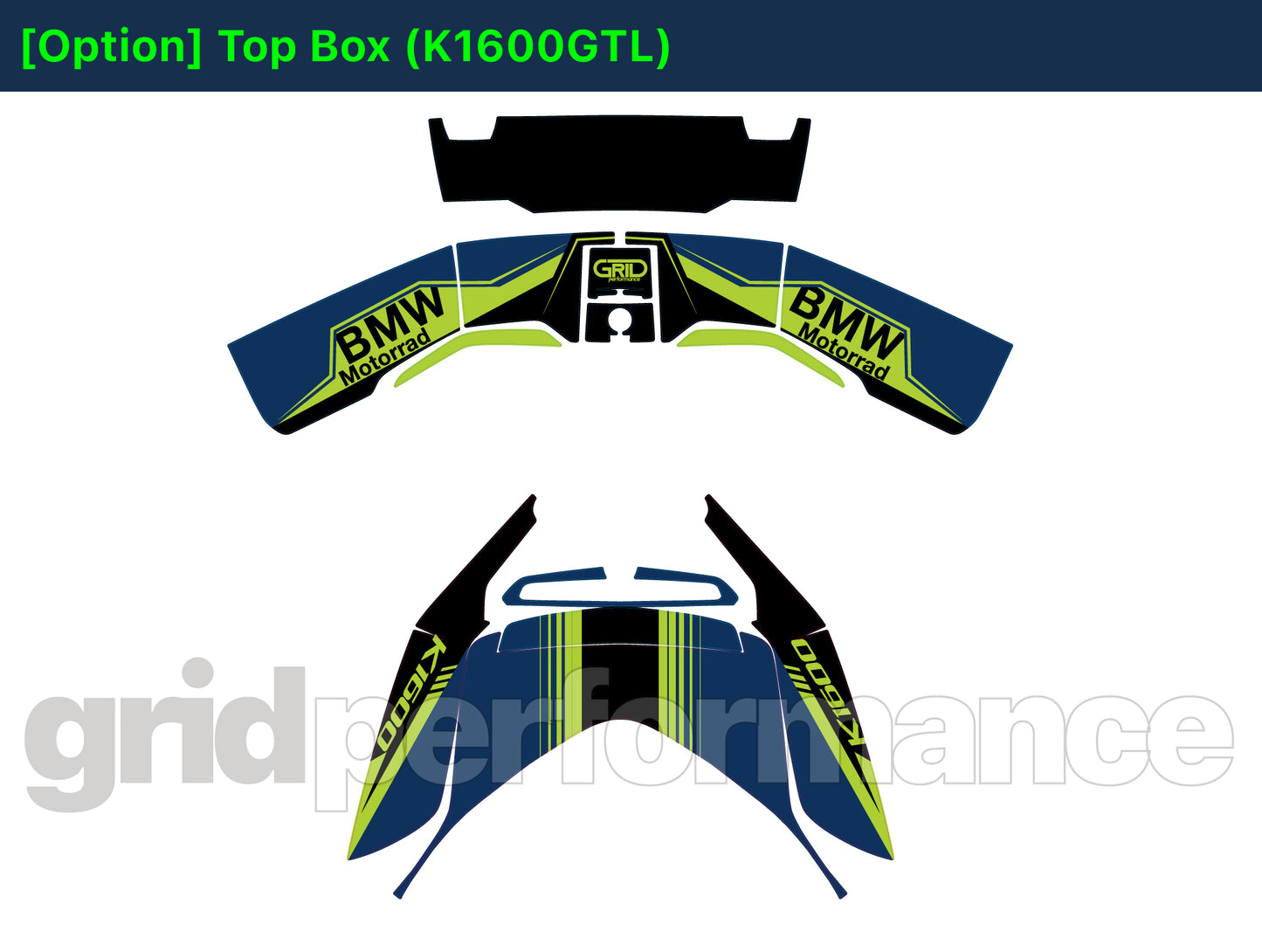BMW K1600GTL, K1600GT Graphic Full Decal Kit (6-5.GTS)