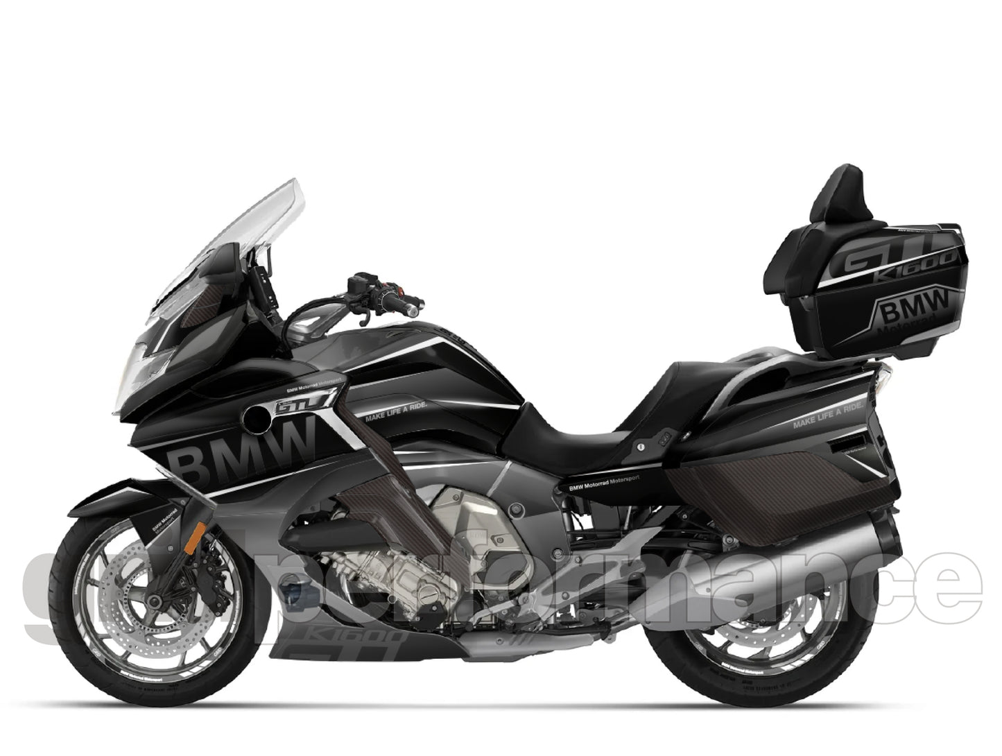 BMW K1600GTL, K1600GT Graphic Full Decal Kit (7-1)