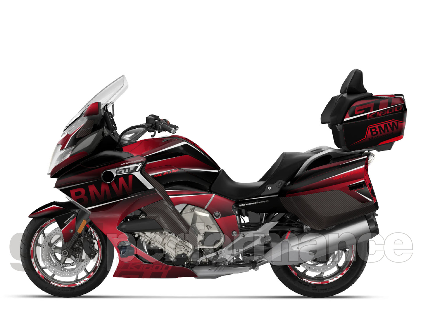 BMW K1600GTL, K1600GT Graphic Full Decal Kit (7-2)