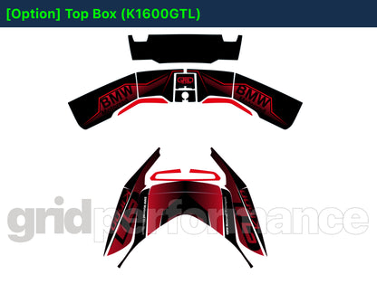 BMW K1600GTL, K1600GT Graphic Full Decal Kit (7-2)