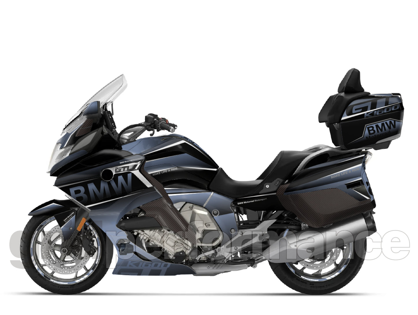 BMW K1600GTL, K1600GT Graphic Full Decal Kit (7-5)