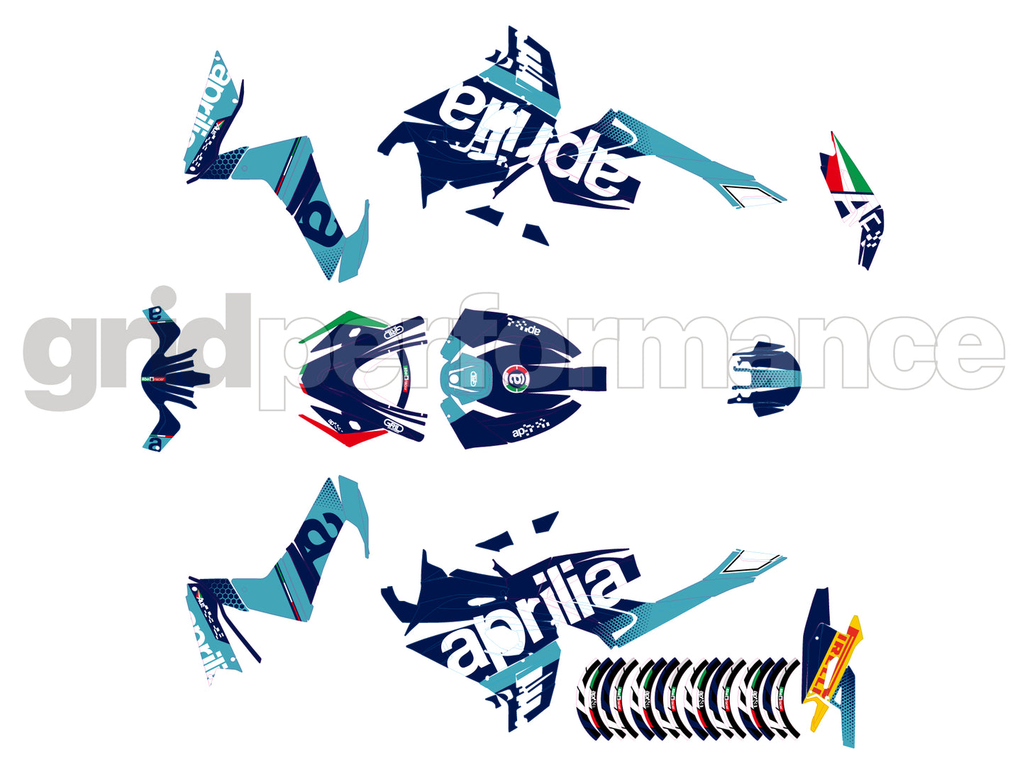 aprilia RS660 Graphic Decal Sticker Kit (1-4.MP Race)