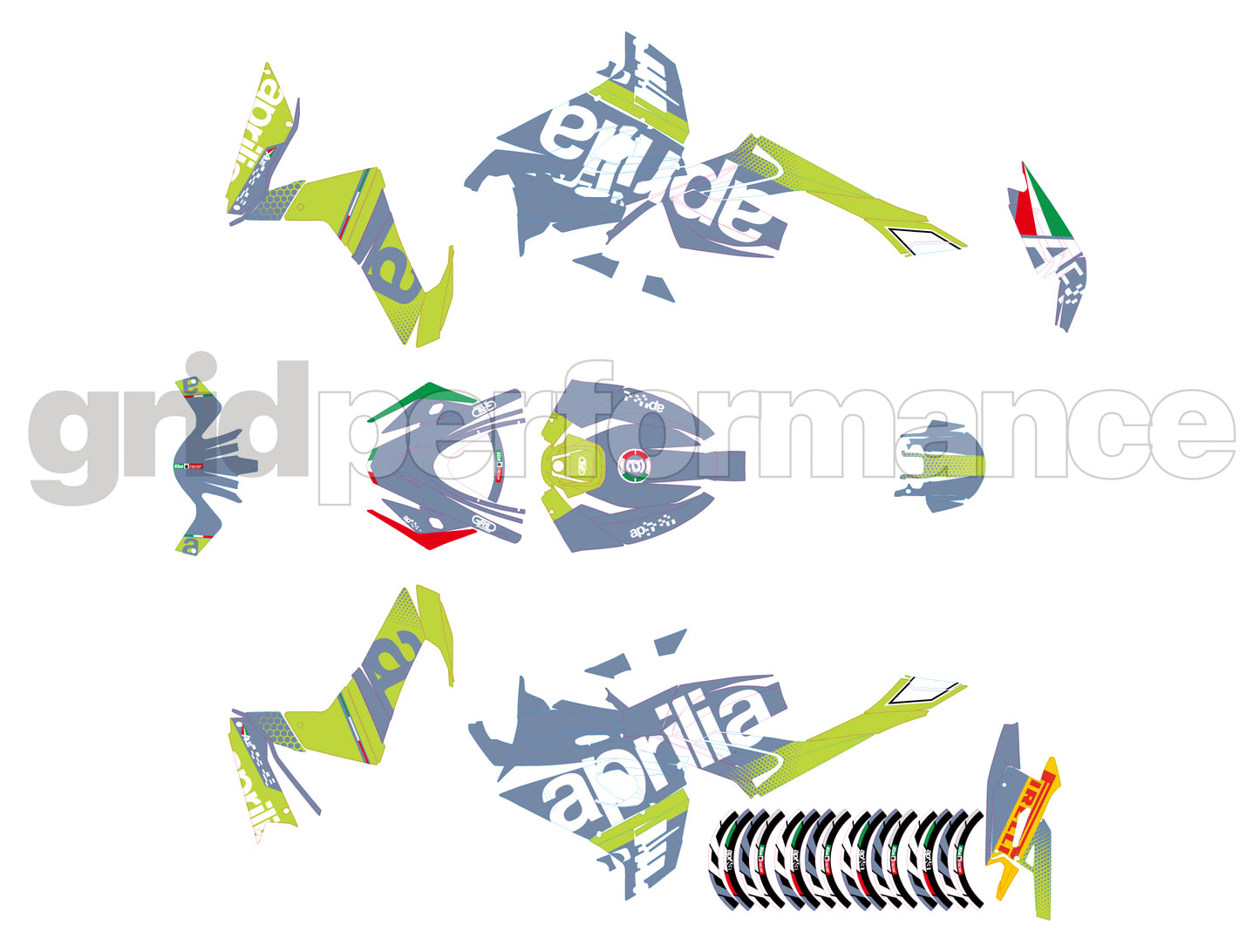 aprilia RS660 Graphic Decal Sticker Kit (1-5.MP Race)